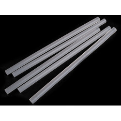 Batoane siliconice de lipit ø11 mm lungime 25 cm - Transparent (20 Bucăți)