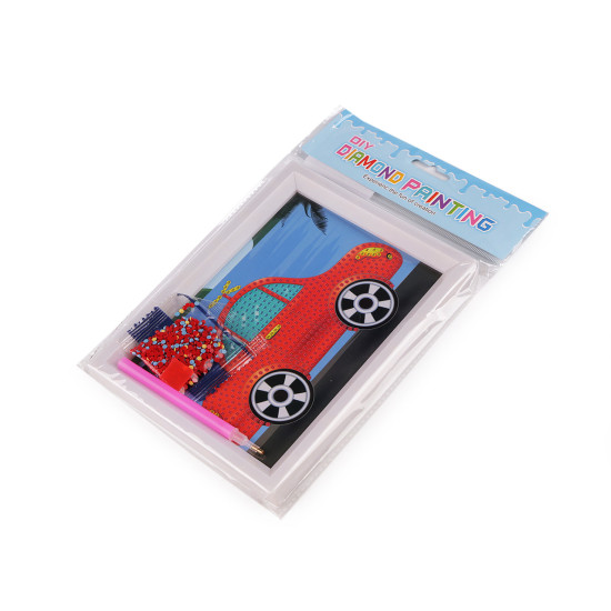 Pictura cu diamant cu rama, set creativ - Culoare aleatorie (1 Set)