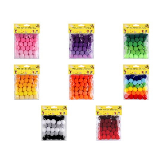 Pompoane mix culori ø20 mm - Roz (1 Sac) Pompoane mix culori ø20 mm - Roz (1 Sac)