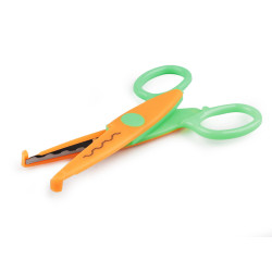 Foarfece pentru copii, lungime 13 cm - Portocaliu (1 Bucată)