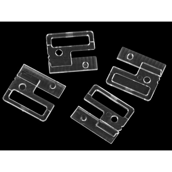 Inchizatoare sutien latime 25 mm - Transparent (10 Perechi) Inchizatoare sutien latime 25 mm - Transparent (10 Perechi)