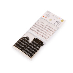 Mini cutie cadou cu eticheta - Auriu (20 Bucăți)