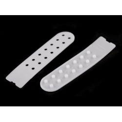 Banda de fixare / scurtator pentru sepci latime de 20 mm - Alb (10 Perechi)
