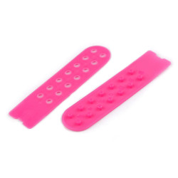 Banda de fixare / scurtator pentru sepci latime de 20 mm - Roz neon (10 Perechi)