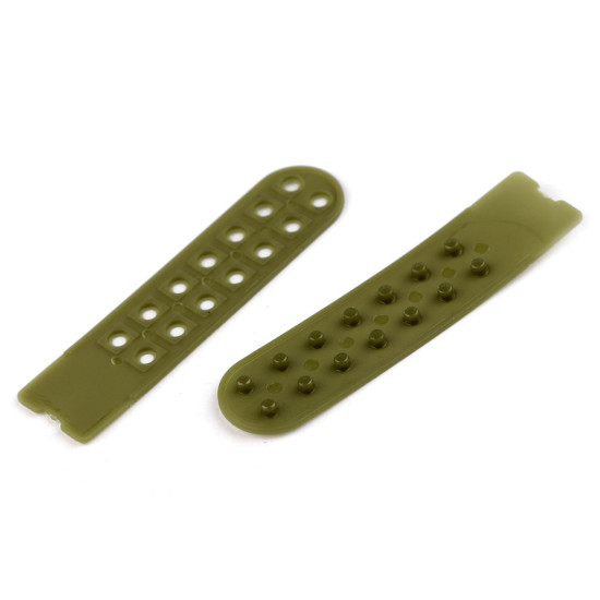 Banda de fixare / scurtator pentru sepci latime de 20 mm - Albastru închis (10 Perechi)