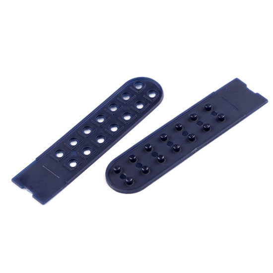 Banda de fixare / scurtator pentru sepci latime de 20 mm - Albastru închis (10 Perechi)