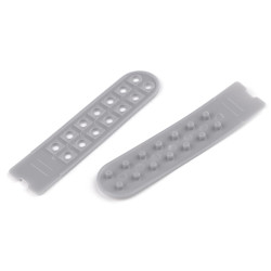 Banda de fixare / scurtator pentru sepci latime de 20 mm - Gri deschis (10 Perechi)