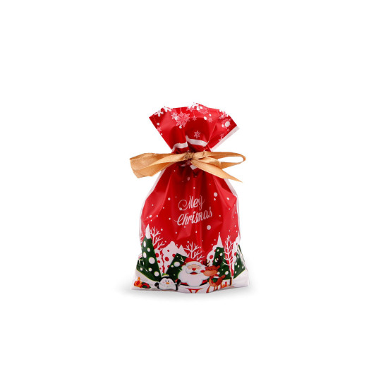 Săculeț cu panglică din satin 12x17,5 cm - Roșu (50 Bucăți) Săculeț cu panglică din satin 12x17,5 cm - Roșu (50 Bucăți)