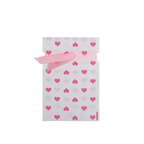 Saculet cu panglica 12x17,5 cm - Alb (50 Bucăți) Saculet cu panglica 12x17,5 cm - Alb (50 Bucăți)