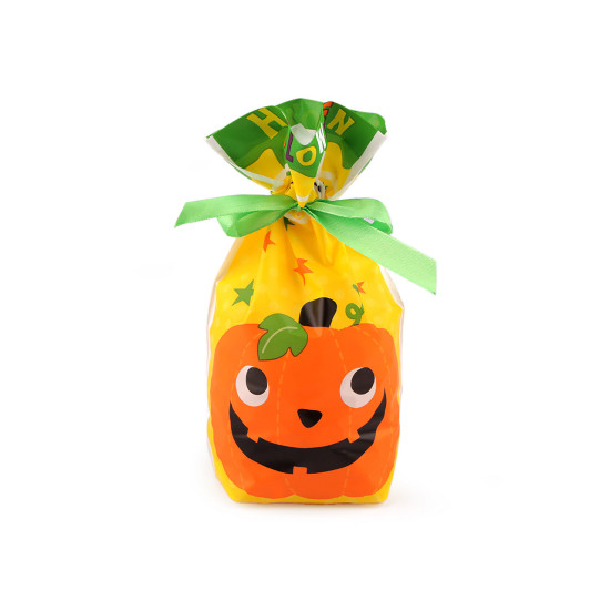 Punga cu panglică din satin halloween 15x22,5 cm - Galben (50 Bucăți) Punga cu panglică din satin halloween 15x22,5 cm - Galben (50 Bucăți)