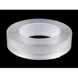 Banda dublu adezivă nano latime 3 cm - Transparent (1 Bucată)
