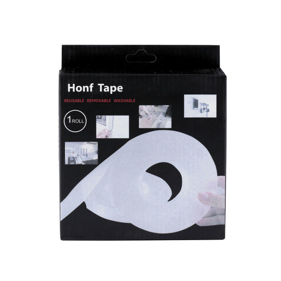 Banda dublu adezivă nano latime 3 cm - Transparent (1 Bucată)