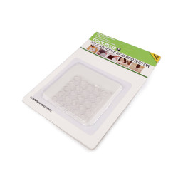 Buline autoadezive antiderapante  25 buc ø9 mm - Transparent (1 Card)