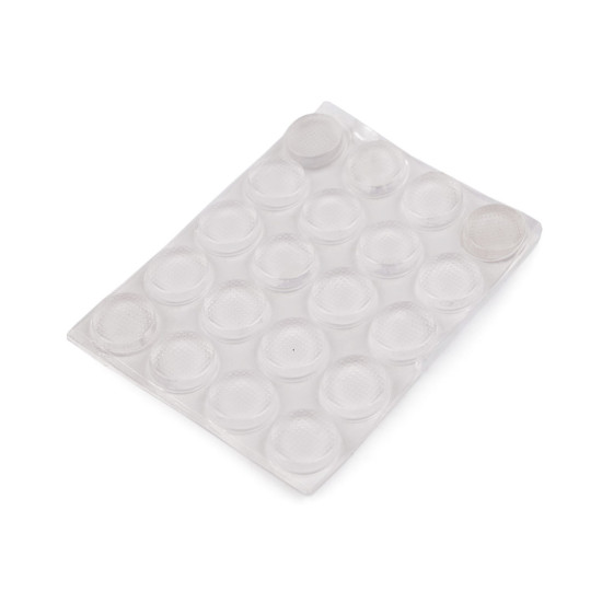 Buline autoadezive antiderapante  20 buc ø15 mm - Transparent (1 Card)