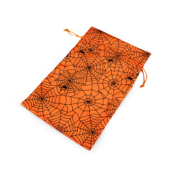 Saculet satinat cadouri halloween 20x31 cm - Portocaliu (1 Bucată)