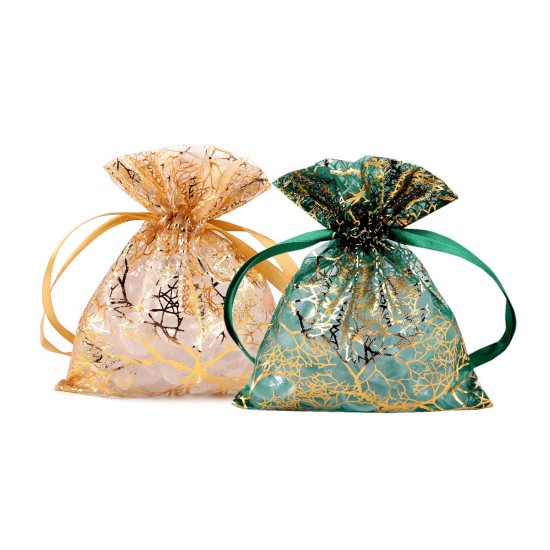 Saculet cadou 10x13 cm - Verde (100 Bucăți) Saculet cadou 10x13 cm - Verde (100 Bucăți)