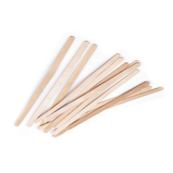Spatule din lemn 0,6x19 cm - Natural deschis (1 Sac)