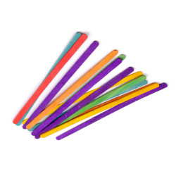 Spatule din lemn 0,6x19 cm - Multicolor (1 Sac)