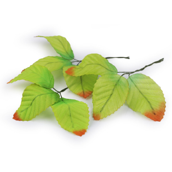 Frunze artificiale pe sârmă - Verde deschis (3 Saci)