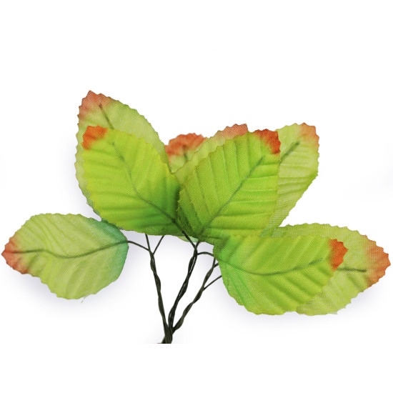 Frunze artificiale pe sârmă - Verde deschis (3 Saci)