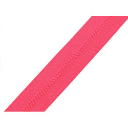 Fermoar plastic nr. 3 - Roz neon (10 Metri)