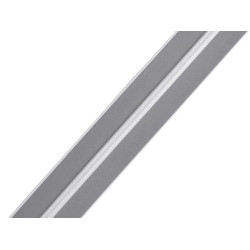 Fermoar spiralat nr 3 reflectorizant - Gri neutral (1 Metru)