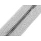 Fermoar din plasstic nr 5 metalizat - Argintiu (1 Metru)