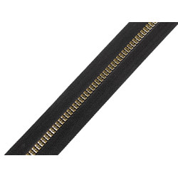 Fermoar plastic  no 5  metraj - Negru (1 Metru)