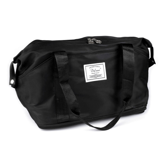 Geanta de voiaj pliabila de mare capacitate cu roti 55x30-50 cm - Negru (1 Bucată) Geanta de voiaj pliabila de mare capacitate cu roti 55x30-50 cm - Negru (1 Bucată)