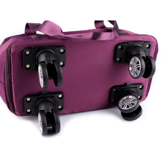 Geanta de voiaj pliabila de mare capacitate cu roti 55x30-50 cm - Negru (1 Bucată) Geanta de voiaj pliabila de mare capacitate cu roti 55x30-50 cm - Negru (1 Bucată)
