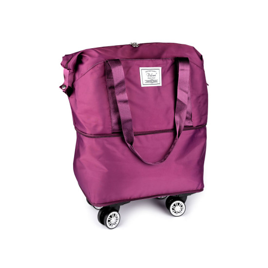 Geanta de voiaj pliabila de mare capacitate cu roti 55x30-50 cm - Negru (1 Bucată) Geanta de voiaj pliabila de mare capacitate cu roti 55x30-50 cm - Negru (1 Bucată)