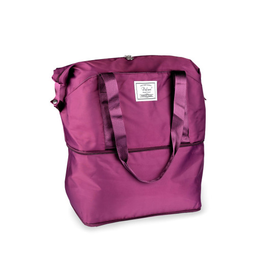 Geanta de voiaj pliabila de mare capacitate cu roti 55x30-50 cm - Negru (1 Bucată) Geanta de voiaj pliabila de mare capacitate cu roti 55x30-50 cm - Negru (1 Bucată)