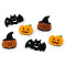 Aplicații de pâslă cu sclipici, halloween - Mix (12 Bucăți)