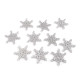 Fulgi de zăpadă din pâslă cu sclipici ø40 mm - Argintiu (90 Bucăți) Fulgi de zăpadă din pâslă cu sclipici ø40 mm - Argintiu (90 Bucăți)