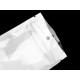 Saculeț din celofan cu fermoar 8x13 cm - Alb (300 Bucăți) Saculeț din celofan cu fermoar 8x13 cm - Alb (300 Bucăți)