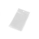 Saculeț din celofan cu fermoar 8x13 cm - Alb (300 Bucăți) Saculeț din celofan cu fermoar 8x13 cm - Alb (300 Bucăți)