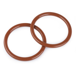 Mânere din plastic pentru genți ø14 cm - Maro coniac (2 Bucăți)