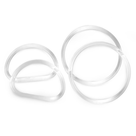 Mânere din acril pentru genți - Transparent (6 Bucăți) Mânere din acril pentru genți - Transparent (6 Bucăți)