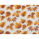 Organza cu sclipici - Orange-yellow (1 Metru)