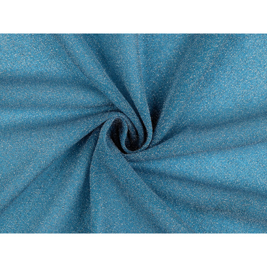 Tricot cu lurex - Albastru închis (1 Metru) Tricot cu lurex - Albastru închis (1 Metru)