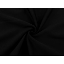 Tricot cu efect de țesătură twill - Negru (1 Metru)