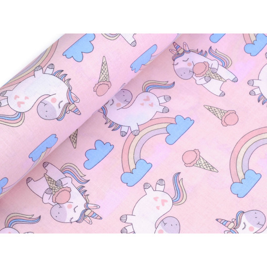 Țesătură / pânză din bumbac unicorn - Roz deschis (10 Metri) Țesătură / pânză din bumbac unicorn - Roz deschis (10 Metri)