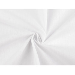 Țesătură de bumbac/pânză uni lățime 220 cm - Alb (1 Metru)