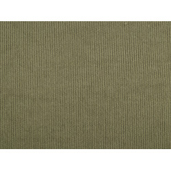 Tricot din bumbac cu nervuri / țesătură fină de pulover - Verde kaki (1 Metru)