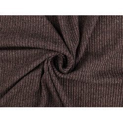 Tricot rochie/pulover cu nervuri - Roz vintage (1 Metru)