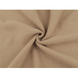 Tricot cu model vafe - Bej (1 Metru)