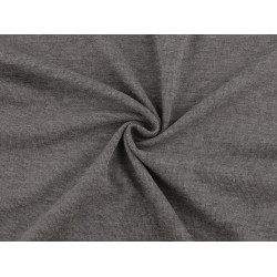 Tricot elastic din bumbac - Gri neutral (1 Metru)