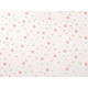 Tricot din bumbac cu flori - Off white (1 Metru)