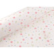 Tricot din bumbac cu flori - Off white (1 Metru)