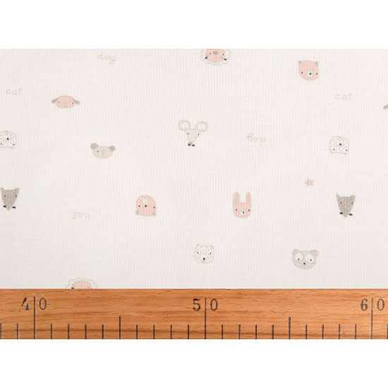 Tricot bumbac copii - Off white (1 Metru)